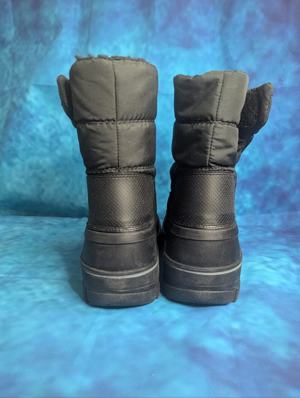 Lands End Waterproof Insulated Fleece Kids Snow Boot Black Big Kid 7 M